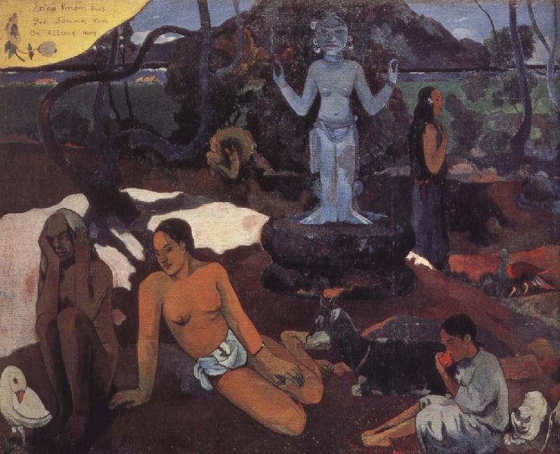 Paul Gauguin Where we come from Who are we Our Where to Go oil painting picture